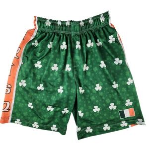 Lacrosse Unlimited Youth XL Shorts Green Irish Shamrock St Patricks Day Mesh